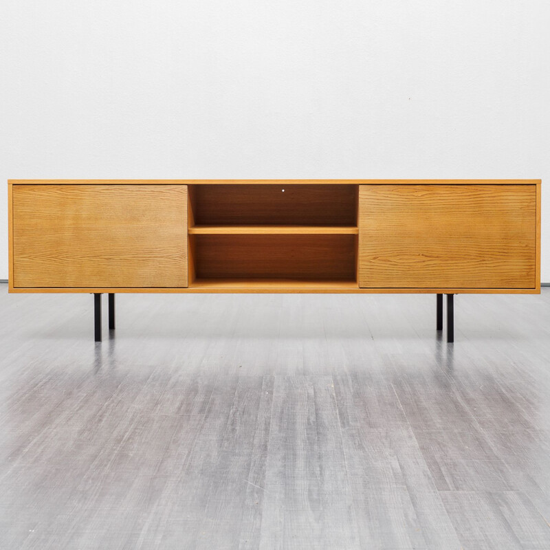 Long Midcentury ashwood sideboard 1960s