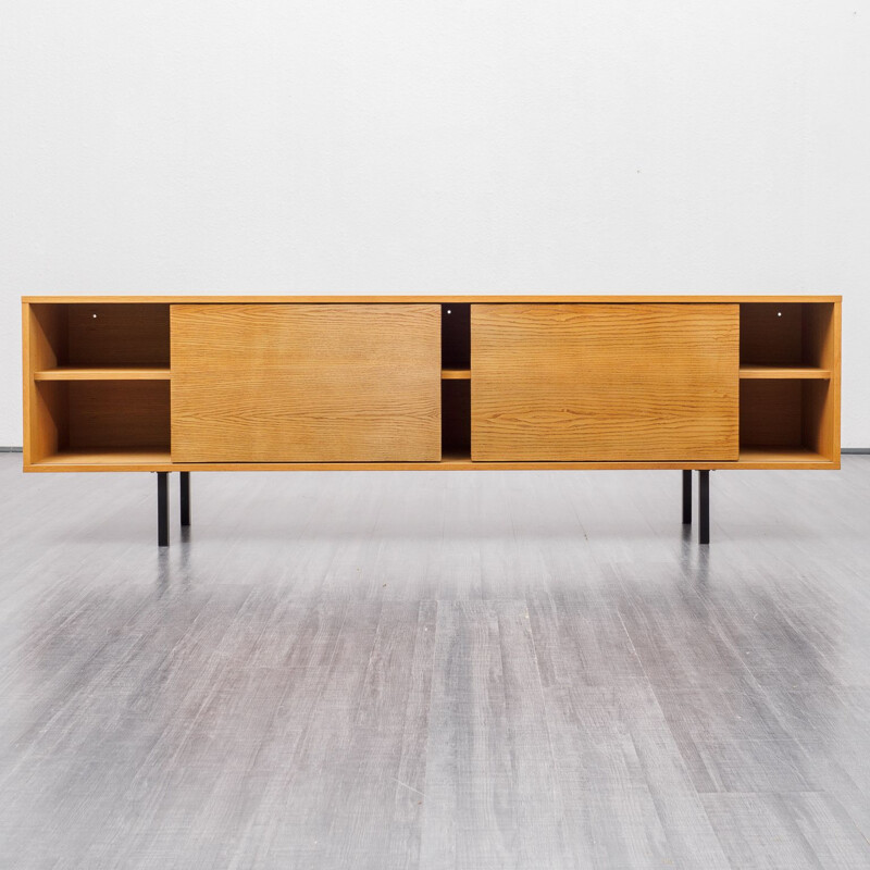 Long Midcentury ashwood sideboard 1960s