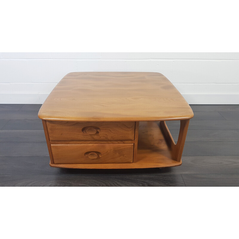 Vintage Ercol Pandora's Box Coffee Table 1970s