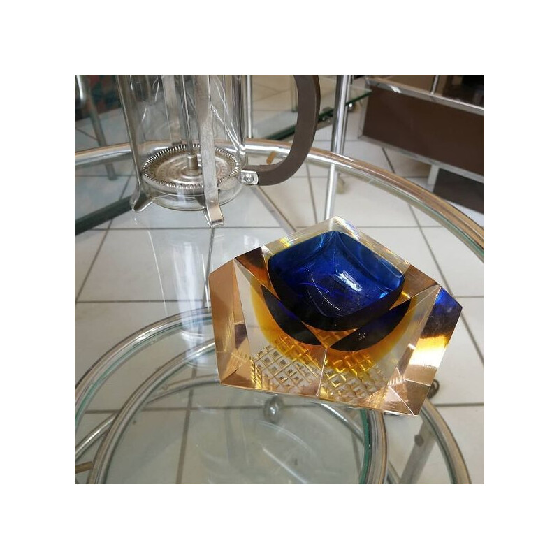 Cendrier vintage en verre Murano