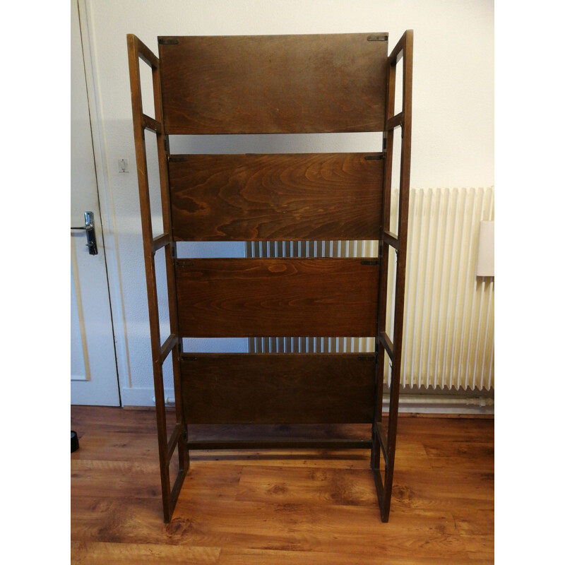 Vintage wooden folding shelves 1950s