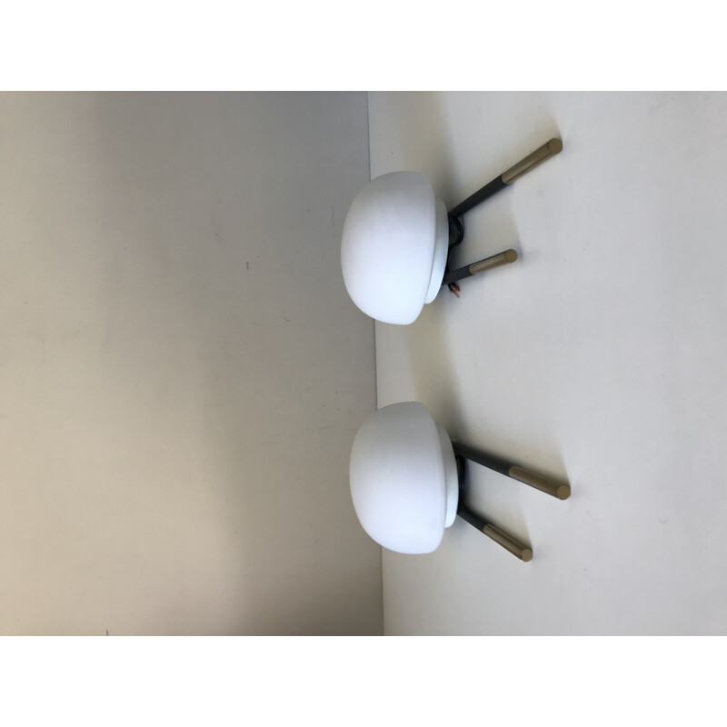 Pair of vintage sconces lunel 1960s