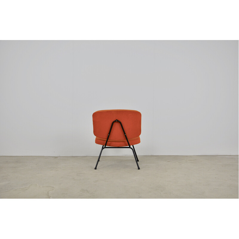 Vintage orange Chair CM190 by Pierre Paulin for Thonet 1950s