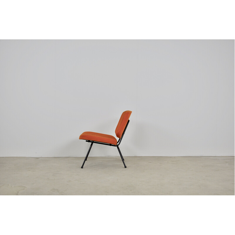 Vintage orange Chair CM190 by Pierre Paulin for Thonet 1950s