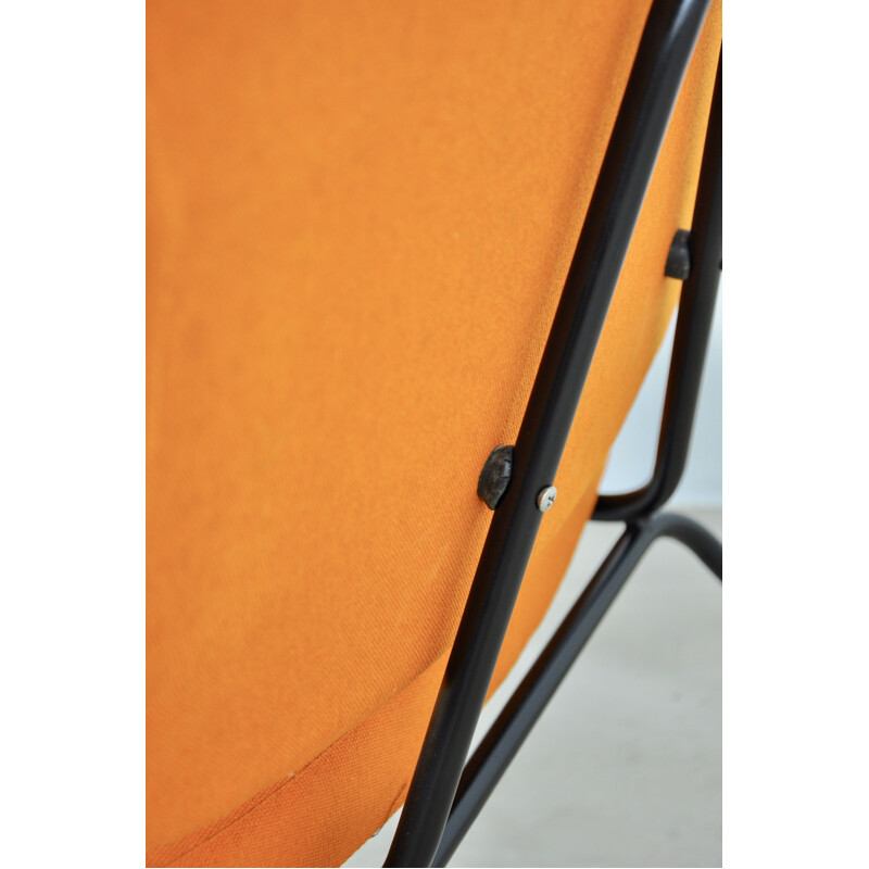 Vintage orange Chair CM190 by Pierre Paulin for Thonet 1950s