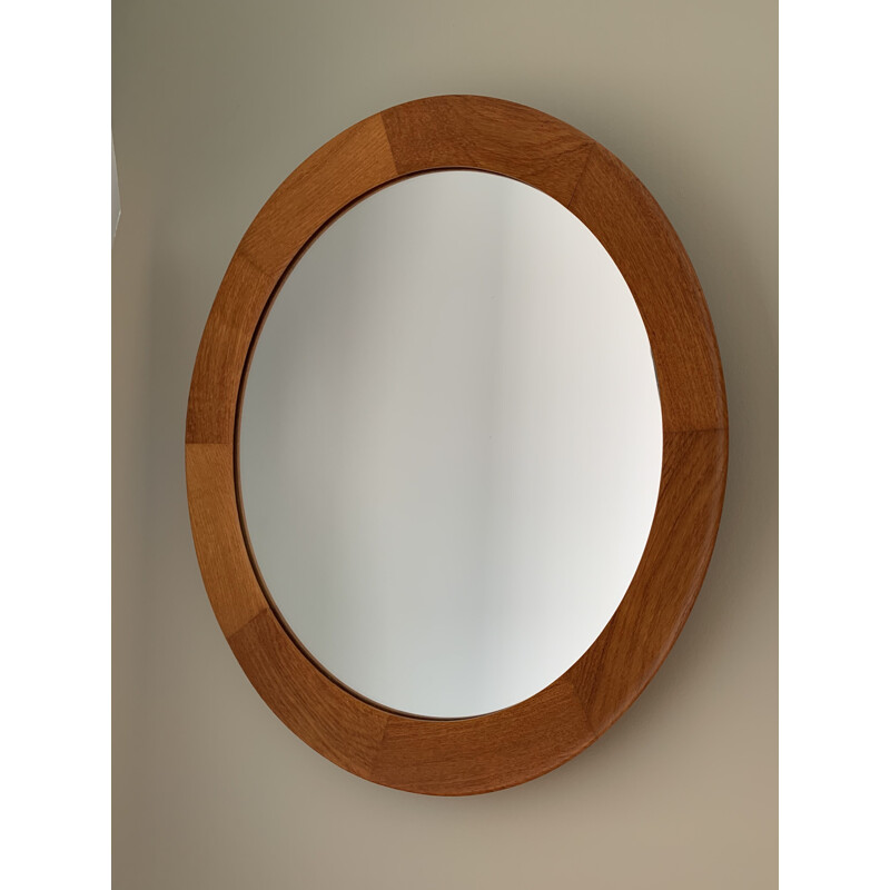 Vintage scandinavian teak mirror 1960s