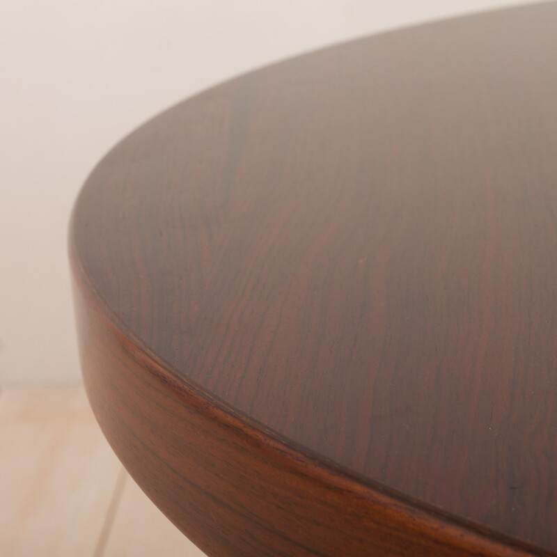 Vintage Round rosewood extension table Kai Kristiansen Denmark 1960s