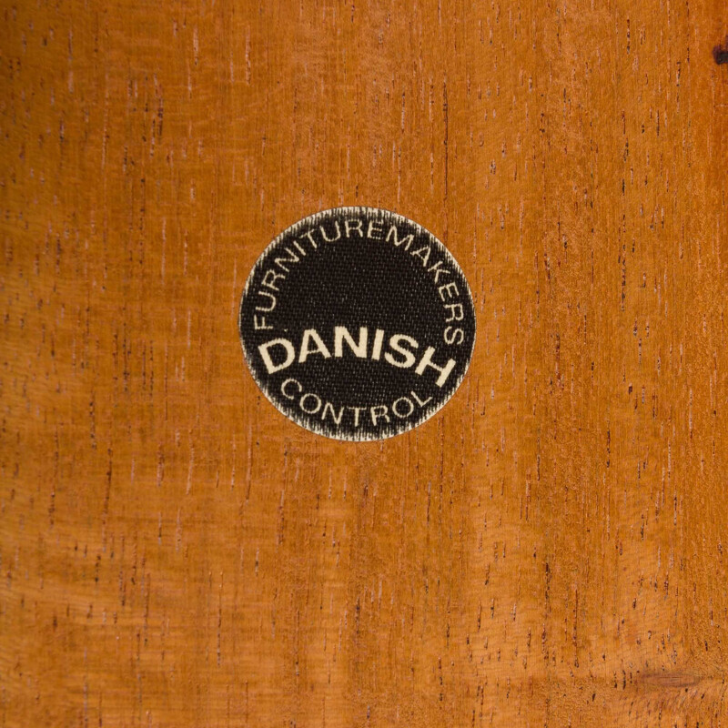 Table ronde vintage à rallonges danoise en chêne de Borge Mogensen 1960