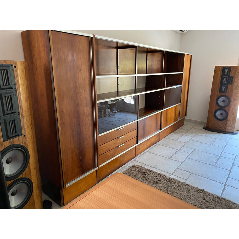 Vintage Georges Frydman rosewood bookcase