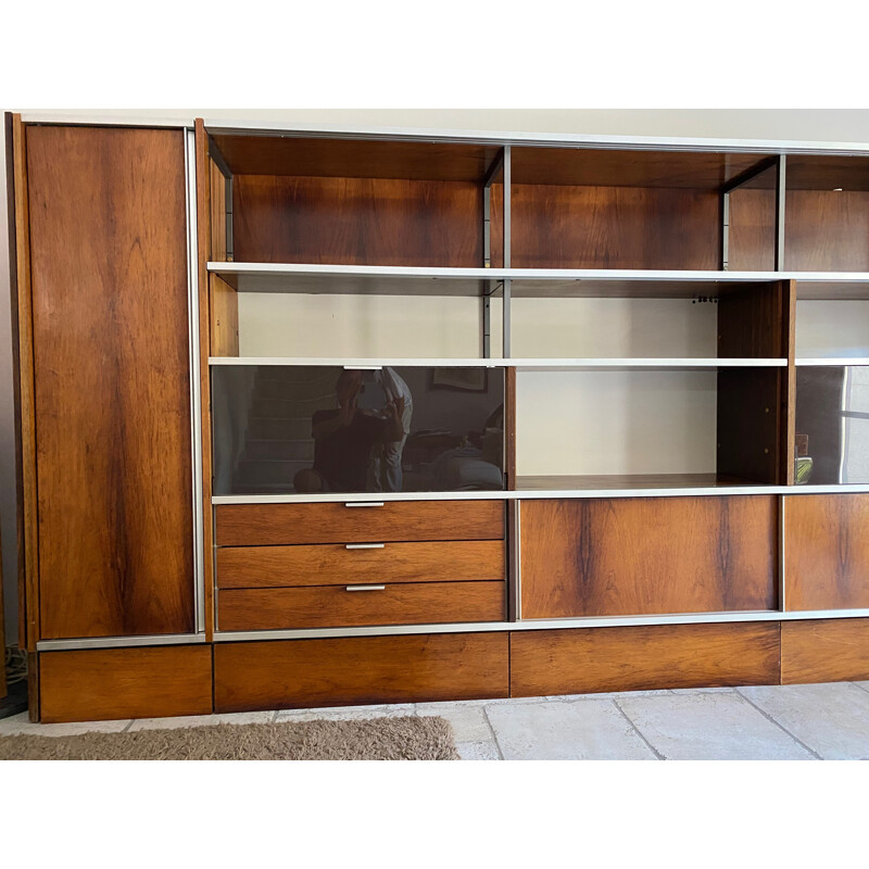 Vintage Georges Frydman rosewood bookcase