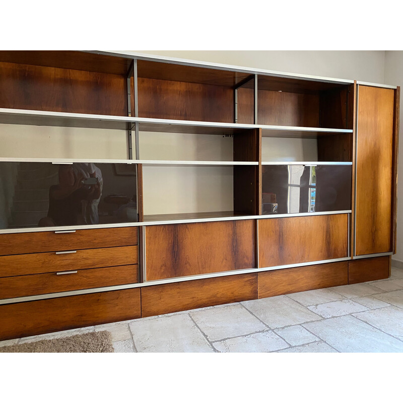 Vintage Georges Frydman rosewood bookcase