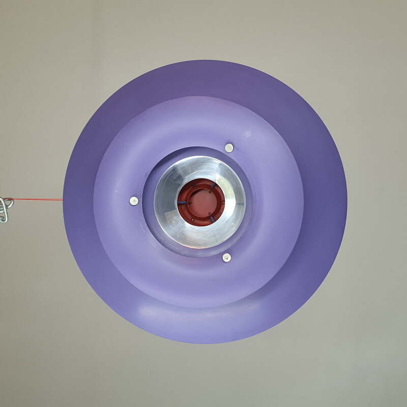 Vintage purple pendant lamp Poul Henningsen for Louis Poulsen 1960