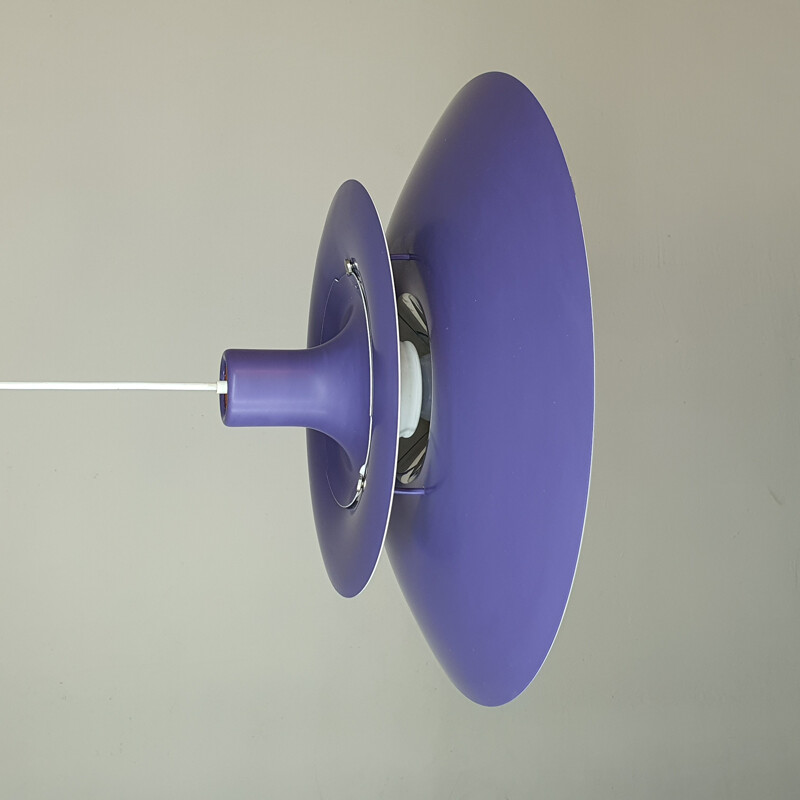 Vintage purple pendant lamp Poul Henningsen for Louis Poulsen 1960