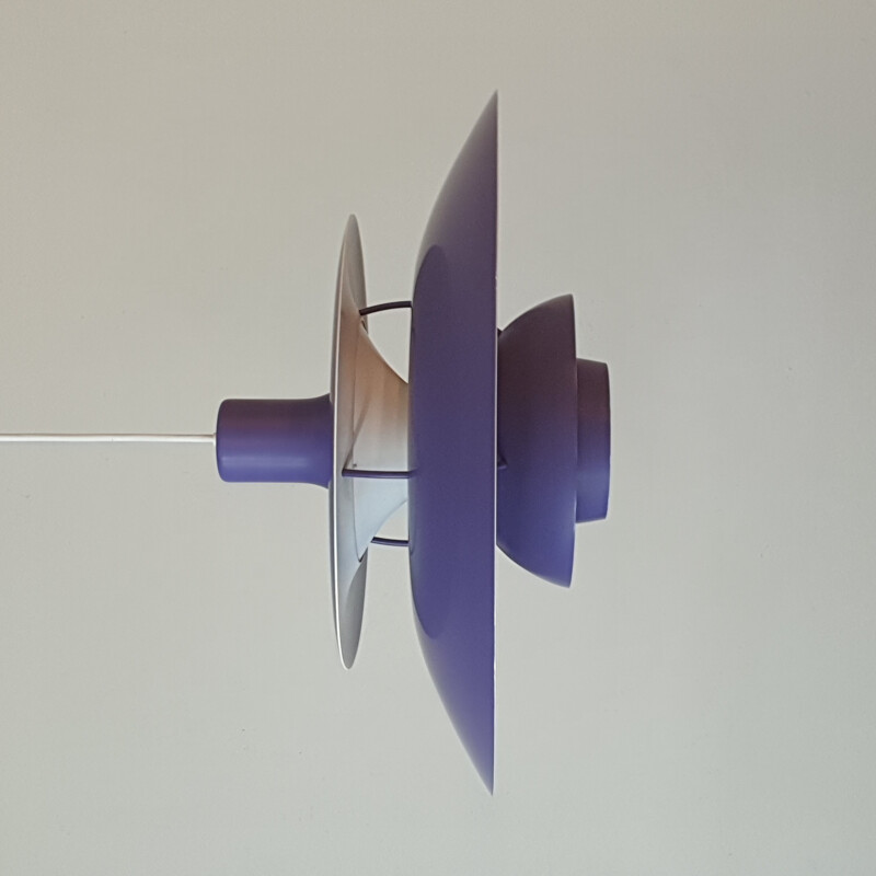 Vintage purple pendant lamp Poul Henningsen for Louis Poulsen 1960