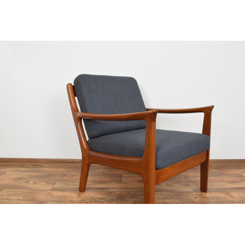 Set of 2 Mid-Century Danish Teak Lounge Chairs by Juul Kristensen 1960