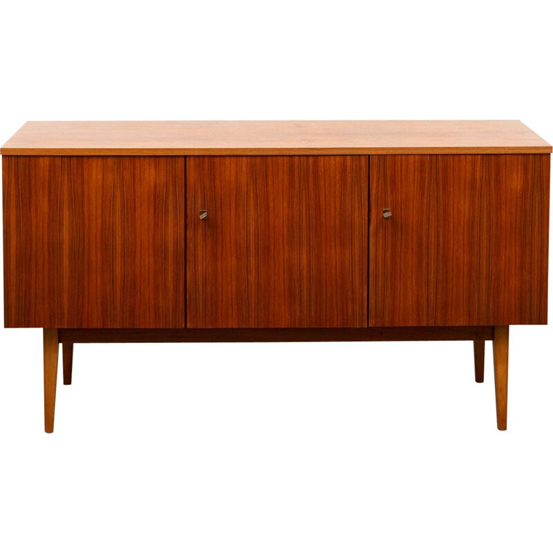 Enfilade vintage cubique en noyer 1960