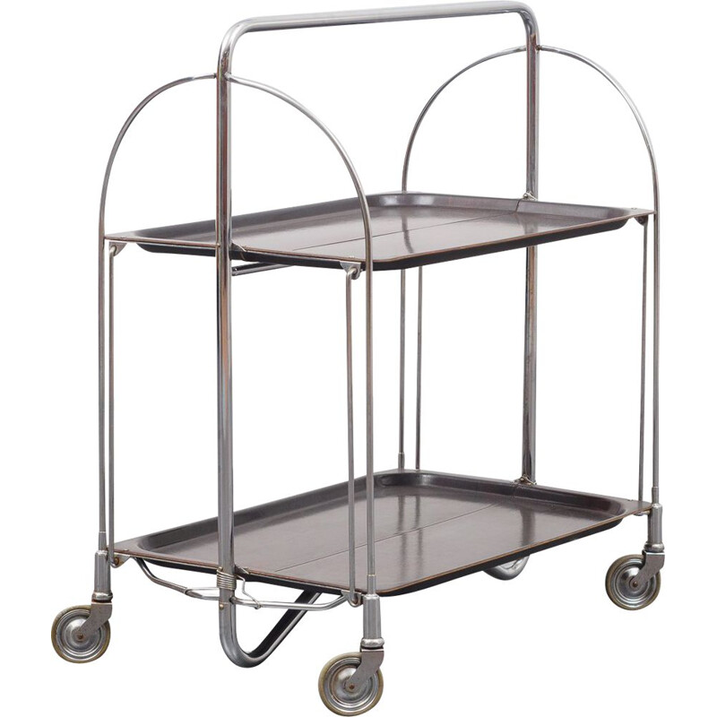 Vintage serving trolley foldable 1960s