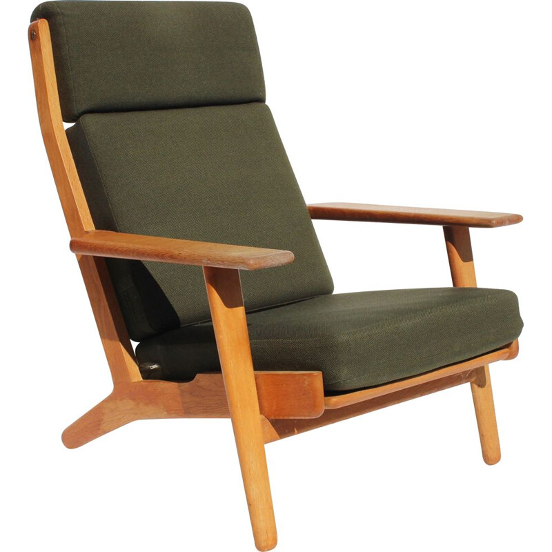 Fauteuil vintage avec dossier haut 1960