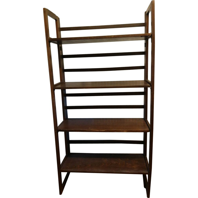 Vintage wooden folding shelves 1950s