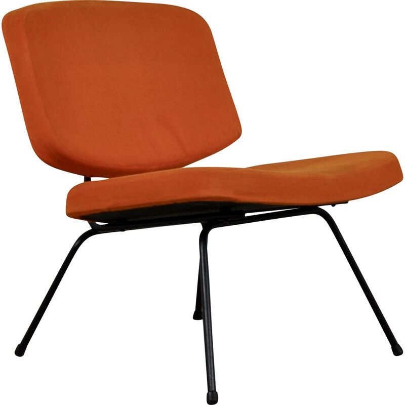 Vintage orange Chair CM190 by Pierre Paulin for Thonet 1950s