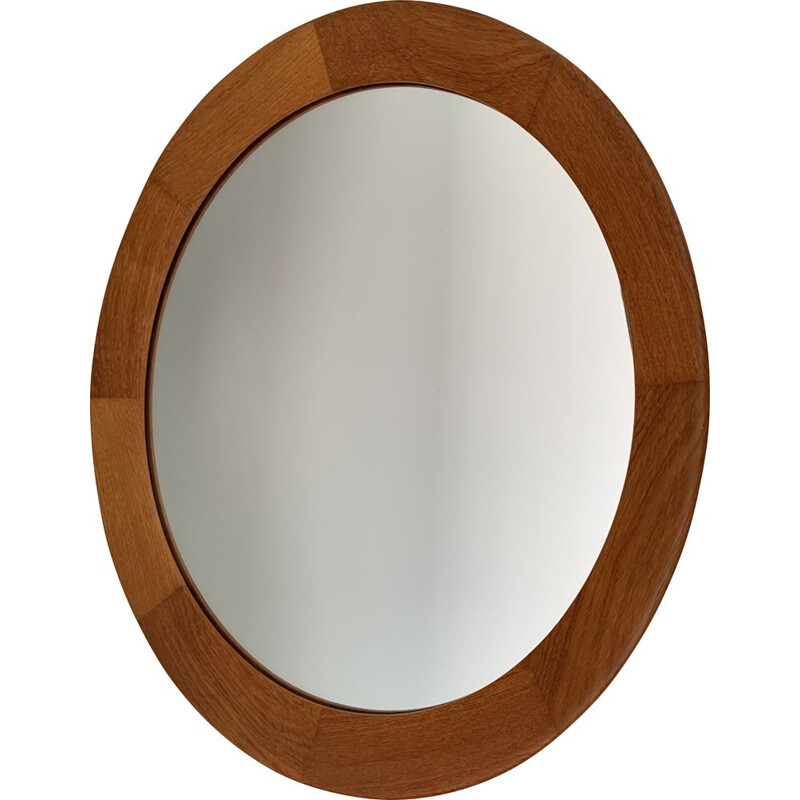 Vintage scandinavian teak mirror 1960s