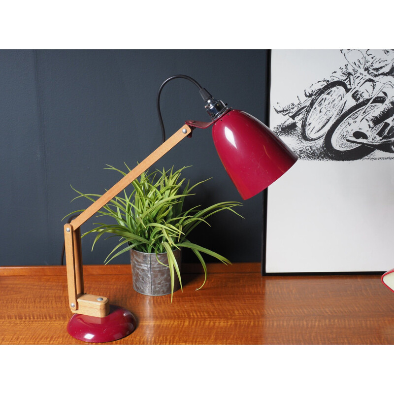Vintage Red table lamp