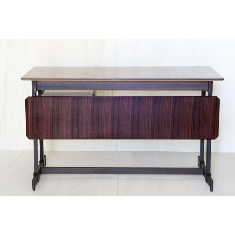 Vintage Scandinavian Mahogany Desk  1960s