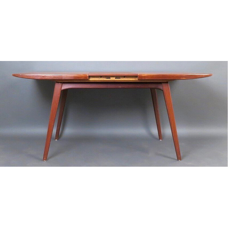 Scandinavian table in teak with extension - 1950s