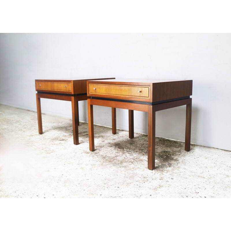 Pair of midcentury bedside tables by Greaves and Thomas 1960s