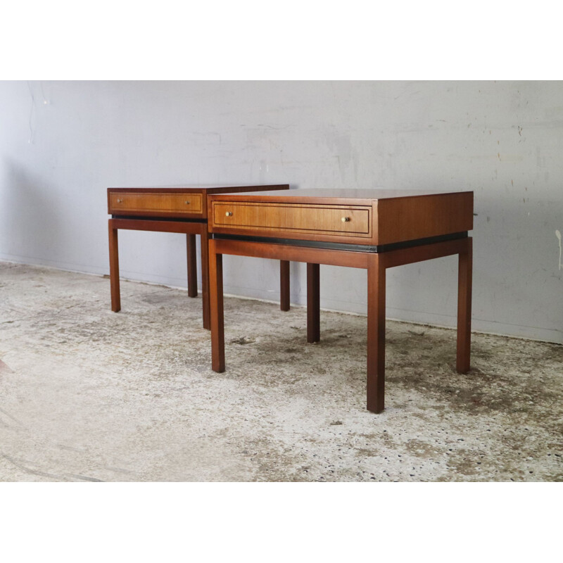 Pair of midcentury bedside tables by Greaves and Thomas 1960s