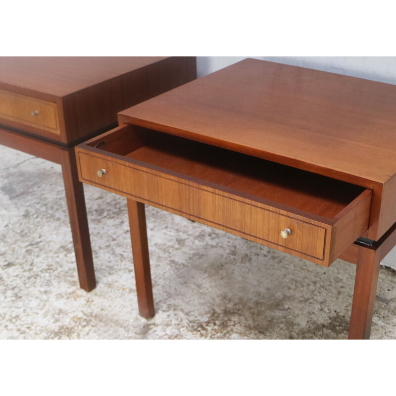 Pair of midcentury bedside tables by Greaves and Thomas 1960s