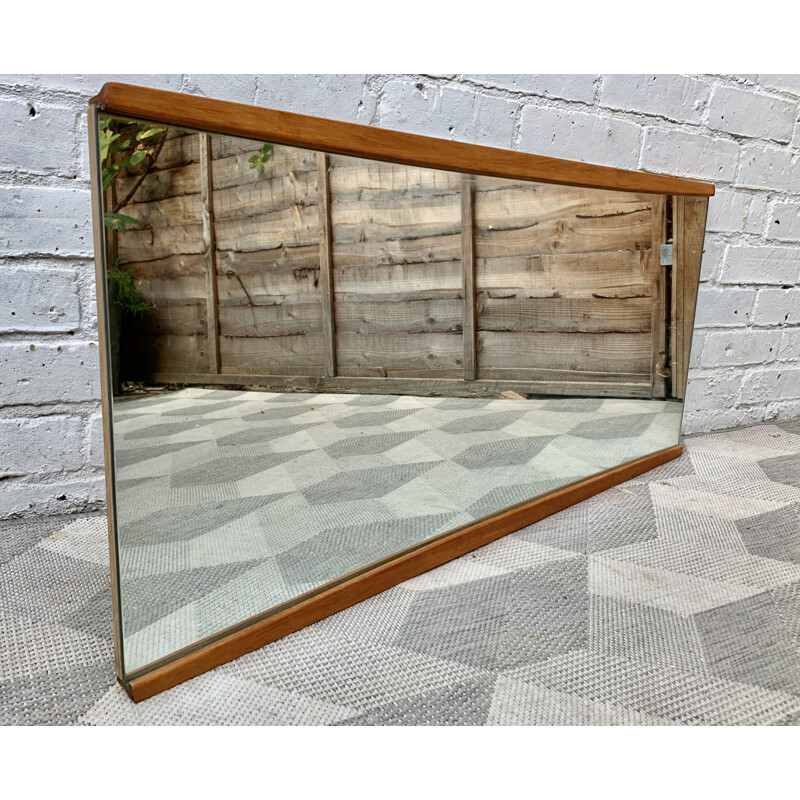 Vintage Rectangular Wall Mirror 1970s