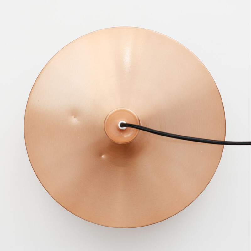 Vintage Pendant Lamp In Copper Danish 1960s