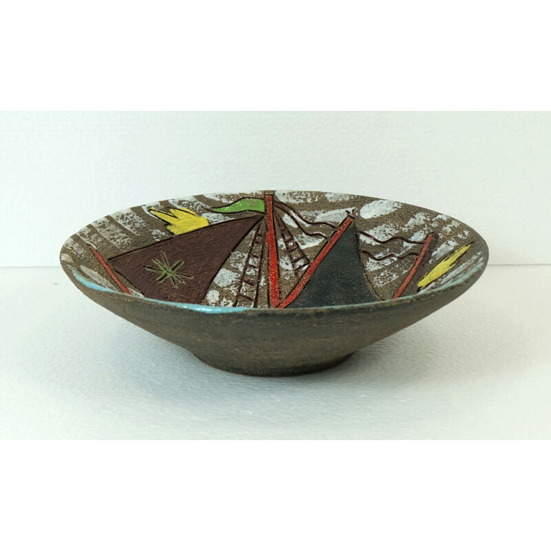 Fratelli Fanciullacci Italian bowl in ceramic - 1950s