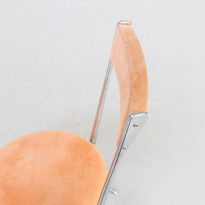 Chaise d'appoint vintage minimaliste pour Zanotta Italien 1980
