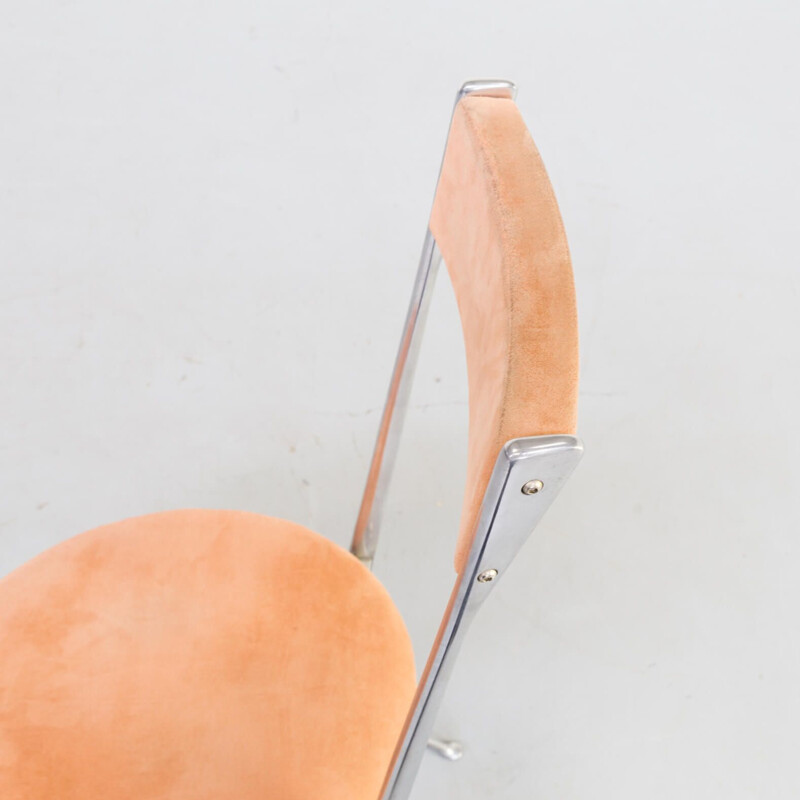 Vintage Minimalistic side chair for Zanotta Italian 1980s