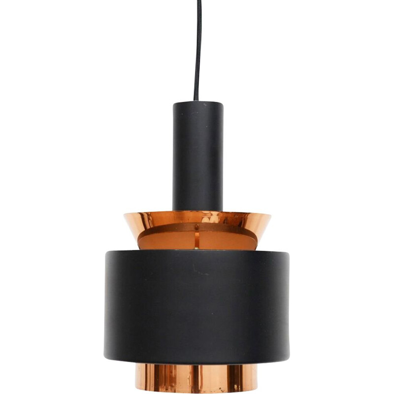 Vintage Pendant Lamp In Copper Danish 1960s