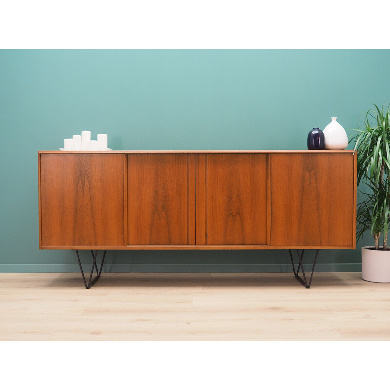 Vintage teak E. W. Bach Sejling Skabe Danish sideboard 1960