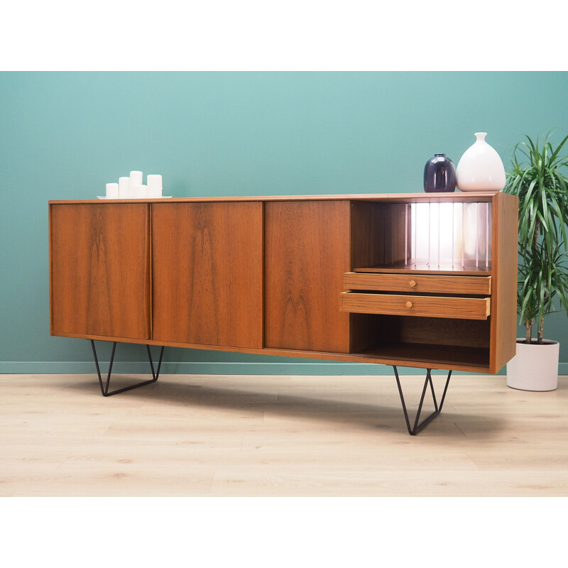 Vintage teak E. W. Bach Sejling Skabe Danish sideboard 1960