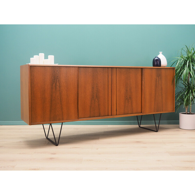 Vintage teak E. W. Bach Sejling Skabe Danish sideboard 1960