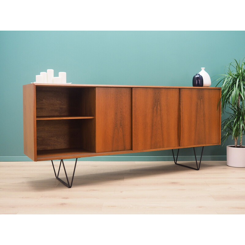 Vintage teak E. W. Bach Sejling Skabe Danish sideboard 1960