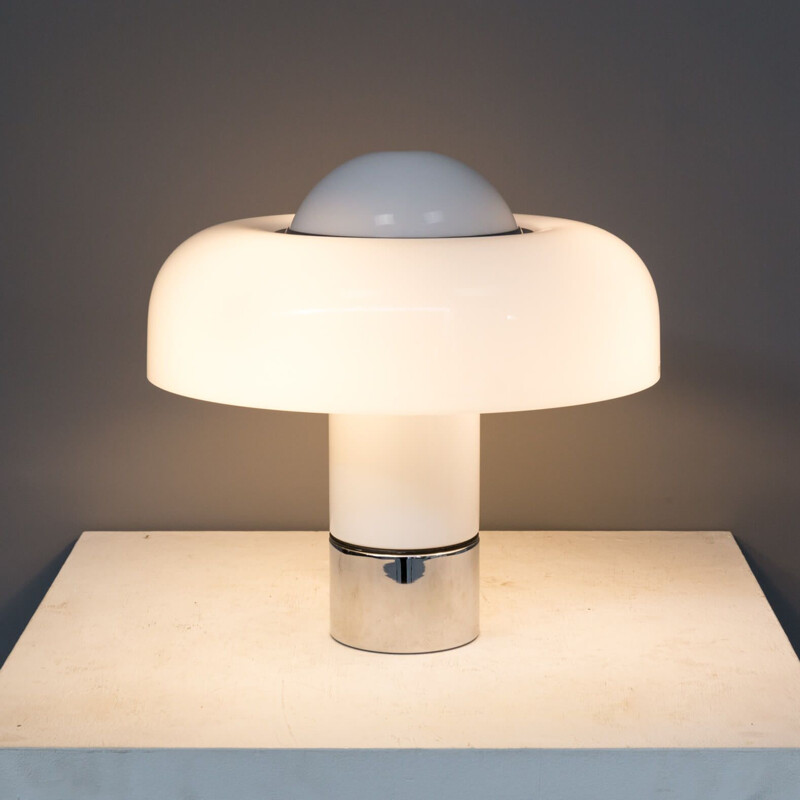 Vintage table lamp Luigi Massoni for Guzzini 1970