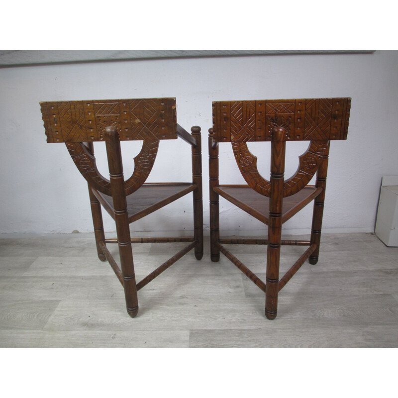 Pair of vintage oak Chairs 1960
