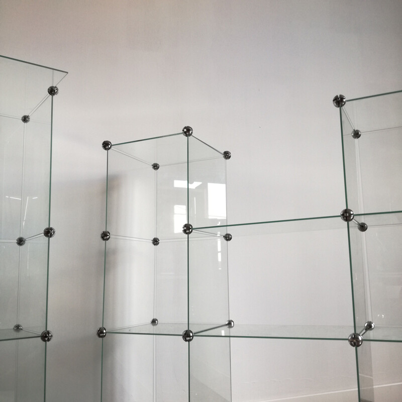 Modular vintage glass display case 