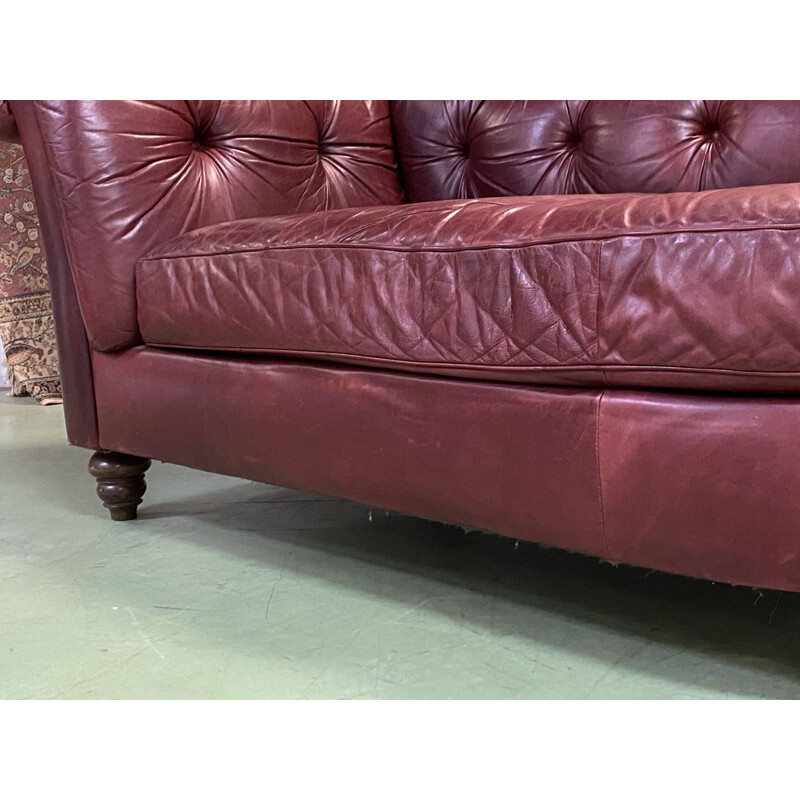 Vintage Meridian Leather Chesterfield 1980