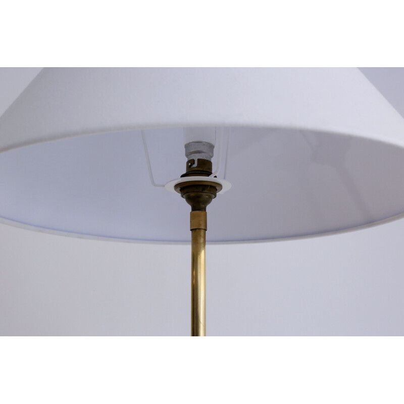 Vintage Danish Brass Floor Lamp 1960