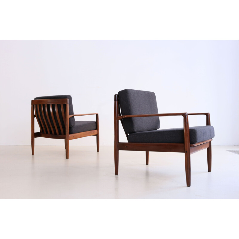 Pair of vintage Scandinavian armchairs 1960s