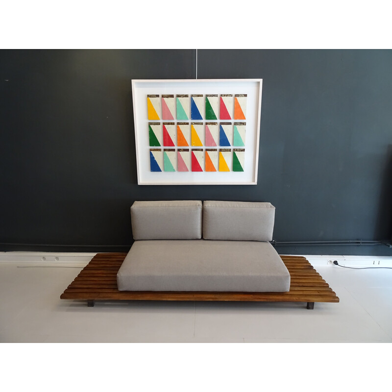 Vintage bench Cansado Charlotte Perriand 1954