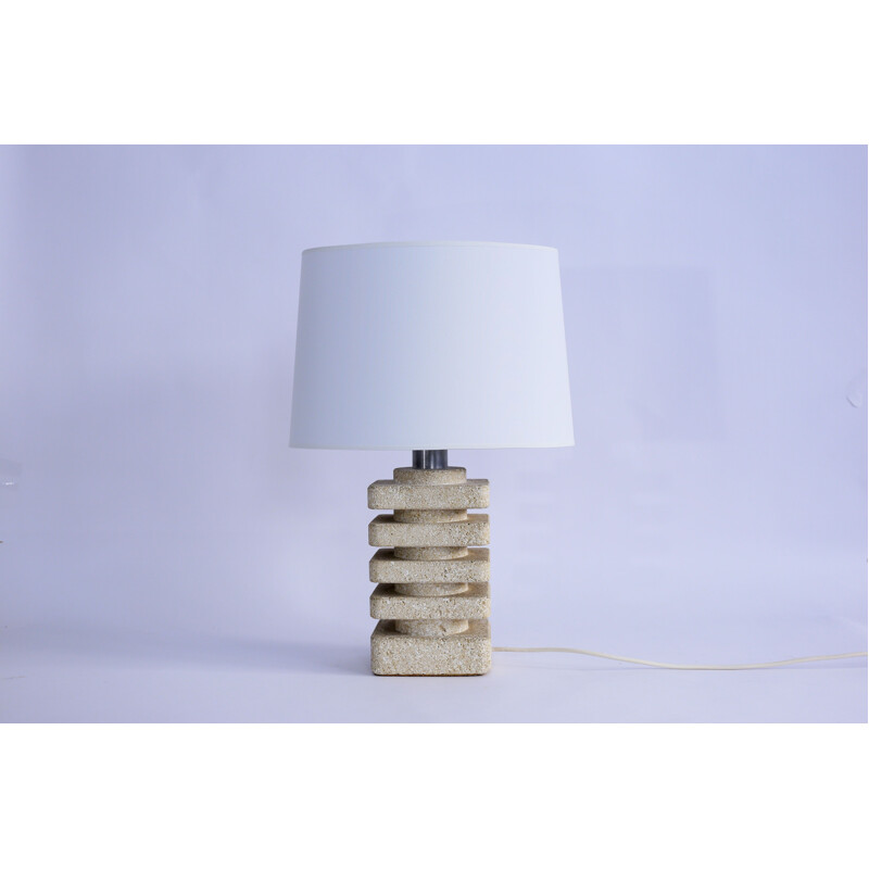 Vintage stone lamp Albert Tormos 1970