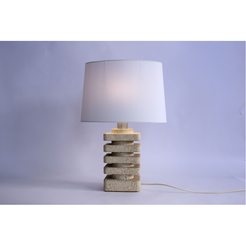 Vintage stone lamp Albert Tormos 1970